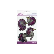 EK Sticko Sticker Stitchy Embossed Unicorn