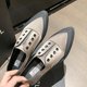 thumbnail image 1 of Zapatos planos vulcanizados puntiagudos para mujer, zapatos de moda que combinan con todo, zapatos de mujer informales a la moda, cómodos zapatos planos de boca profunda para mujer 35 Gao Jinjia LED, 1 of 2