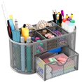 thumbnail image 1 of Organizador de escritorio de malla para mujer con cajón: multifuncional para oficina y maquillaje, 1 of 4
