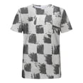 thumbnail image 5 of Xdzjlr T-Shirt Homme Tenue Quotidienne Coupe Ajustée Col Rond Tee Mode T-Shirt Homme,G, 5 of 5