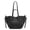 Black, variant on Soft PU Drawstring Tote Bag, Multi-Way Shoulder Purse for Women, Khaki
