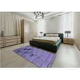 thumbnail image 4 of Ahgly Company Indoor Square Patterned Deep Periwinkle Purple Area Rugs, 5' Square, 4 of 6