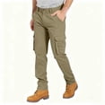 thumbnail image 2 of Cargo Pants For Men Relaxed Fit Cargo Work Pant Outdoor Hiking Utility Tactical Pants Lightweight Multi-Pockets, 2 of 6