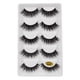 thumbnail image 2 of False Eyelashes Clusters Natural Strip Lashes Adhesive Reusable Natural Volume 5 Pair 3D Natural Thick False Fake Eyelashes Eye Lashes Makeup Extension(Buy 2 save 10%）, 2 of 6