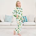 thumbnail image 6 of Fluffy Pajamas Set Fuzzy Winter Warm Pj Sets Pullover Tops and Long Pants Christmas Trees and Colorful Balls Small, 6 of 8