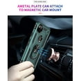 thumbnail image 5 of Phone Case for Google 4a 4G,Google Pixel 4a 4G Case, [ Military Grade ] Shock-Absorption Bumper Cover Anti-Scratch Case with Ring Car Mount Kickstand for Google Pixel 4a 4G - Teal, 5 of 11