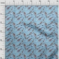 thumbnail image 3 of oneOone Velvet Light Blue Fabric Asian Japanese Koi Fish With Watercolor Base Diy Clothing Quilting Fabric Print Fabric By Yard 58 Inch Wide, 3 of 4
