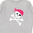 thumbnail image 3 of Inktastic Skull and Crossbones Pirate Girl Youth Sweatshirt, 3 of 4