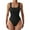 113# Black, variant on Dndkilg Women's Bodysuits Sexy Ribbed Sleeveless Square Neck Stretch Tank Tops Thongs Bodysuits Beige L