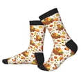 thumbnail image 2 of Bingfone Compression Socks for Women and Men Long Socks for Running Athletic Cycling Nurse- Thanksgiving With Turkey, 2 of 7