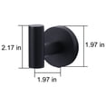 thumbnail image 4 of WOWOW Bathroom Hardware Hook Matte Black Set Of 6, 4 of 5