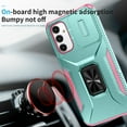 thumbnail image 6 of Allytech Rugged Case for Samsung Galaxy S23 FE, [Slide Camera Cover] [360° Rotating Kickstand] [Military Protection] [Magnetic Car Mount] Non-Slip Anti-Scratch Shockproof Heavy Duty Case - Mint, 6 of 8