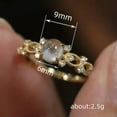 thumbnail image 2 of K-KED Wedding 925 Silver Filled Rings Elegant Women Cubic Zirconia Delicate Jewelry Size 6-10-6, 2 of 6