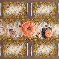 thumbnail image 3 of WANGQI Fall Color Wild Flowers Pumpkin Table Runner Table Decoration for Kitchen Dining Dinner Autumn Home Decor, 3 of 5