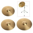 thumbnail image 3 of Aellinatey Metal Crash Cymbal Drum Cymbals Drum Percussion Musical Instrument for Players, 3 of 12
