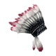 thumbnail image 3 of Sombrero de jefe indio nativo americano, tocado decorativo para presentaciones escénicas Rojo Negro Blanco, 3 of 9
