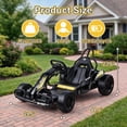 thumbnail image 3 of VIBESPARK Drift Go Kart, 24V 10AH Electric Go Kart for Kids Ages 6-14, 360° Drift Mode, Ride On Car with Backrest & Adjustable Seat, 300W Dual Motors, Max Speed 7.5mph/h, Black, 3 of 9