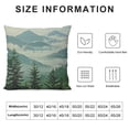 thumbnail image 5 of YINGXI Nature Landscape Throw Pillow Cover Mountain Forest and Summer Green Plant Fog River Pillow Case Decorative Square Cushion for Home Couch Bed 20x20in, 5 of 5