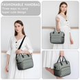 thumbnail image 6 of Blue and Brown Checkered Pattern Insulated Leakproof Lunch Box for Women, Large Lunch Bag for Tween Teen Adult, Loncheras Para Mujer for Work Beach Travel Picnic Camping, 6 of 6