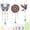 Multi-color-Style 1, variant on Grusce Art & Craft for Girl, DIY Diamond Art Wind Chime Kit, Assorted Style Wind Chime, DIY Painting Kits, Peacock Butterfly Feather Wind Chimes for Home Garden Decor, Birthday Present for Girls