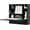 Black, variant on HUANG Folding Wall Desk, Wood Wall Mounted with Storage Drawer & Shelves, White