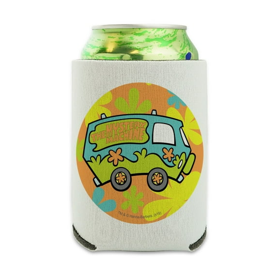 Scooby-Doo The Mystery Machine Can Cooler - Drink Sleeve Hugger Collapsible Insulator - Beverage Insulated Holder