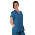 thumbnail image 2 of Green Town Scrubs for Women Scrub Set - V-Neck Top and Straight Leg Pant, 6 Pockets, Durable Fabric, 2 of 7
