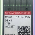 thumbnail image 2 of GrozBeck BallPoint Pro: 50 Industrial Sewing Machine Needles DB1 Dbx1 1738 16X231 90/14., 2 of 3