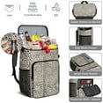 thumbnail image 5 of Travel Cooler Bag - Black and Tan Leopard Print Camping Beer Cooler Backpack with Bottle Opener- Waterproof Insulated Picnic Backpacks - Cooler Bag for Beach, 5 of 6