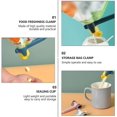 thumbnail image 4 of Pour Food Clip Seal Pour Food Storage Bag Clip Plastic Bag Clip Closure Sealer With Spout For Food Organization Kitchen Tools (white Pink Blue)(3pcs), 4 of 4