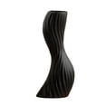 thumbnail image 3 of Jarrón de olas, adorno de escritorio, regalo moderno, figura artística, artesanía, decoración, estatua Negro L, 3 of 9