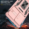 thumbnail image 2 of Decase Samsung Galaxy S21 Ultra Rugged Case, Heavy Duty Case with Kickstand Pocket Shockproof,Slide Holder Back Cover for Samsung Galaxy S21 Ultra 6.8 inch,Rosegold, 2 of 7