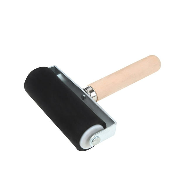 Rodillo de pegamento de goma Práctico grabado Rodillo de impresión de goma suave Conveniente Durable para grabado Bloques de tinta Superficies