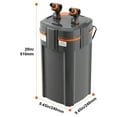 thumbnail image 2 of KFFKFF 200 Gallon Aquarium Canister Filter Fish Tank Quiet 20w UV Lamp, 2 of 9