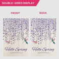 thumbnail image 6 of Hello Spring Garden Flag Spring Wisteria Flower Garden Flag Vertical Double Sided Rustic Farmland Burlap Yard Lawn Outdoor Decor 12.5x18", 6 of 6