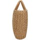 thumbnail image 2 of Zhuge Bolso de paja para mujer, bolso grande tejido, bolso de mano con asa redonda y aro, bolso retro, bolso de playa de verano, 2 of 5