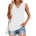 thumbnail image 2 of Womens Tank Tops 2025 Loose Fit Casual Summer Spaghetti Strap Trendy Spring Cute Lace Sleeveless T Shirts, 2 of 7