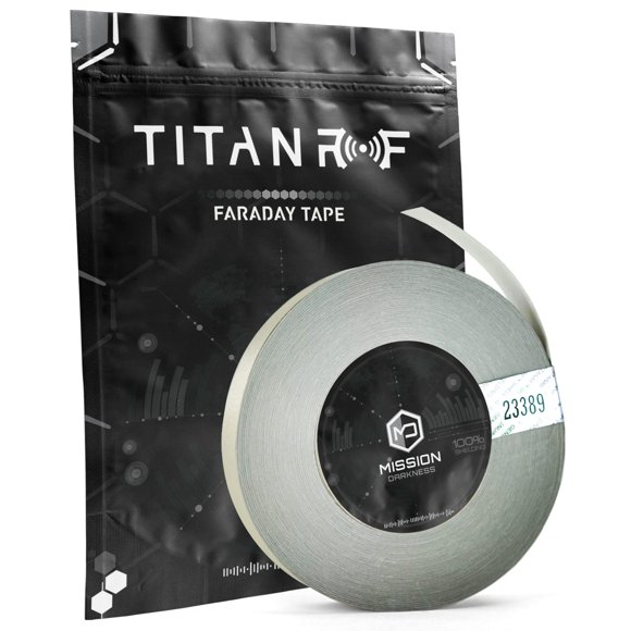 Cinta Faraday Mission Darkness Titan RF, 2,54 cm x 50 m