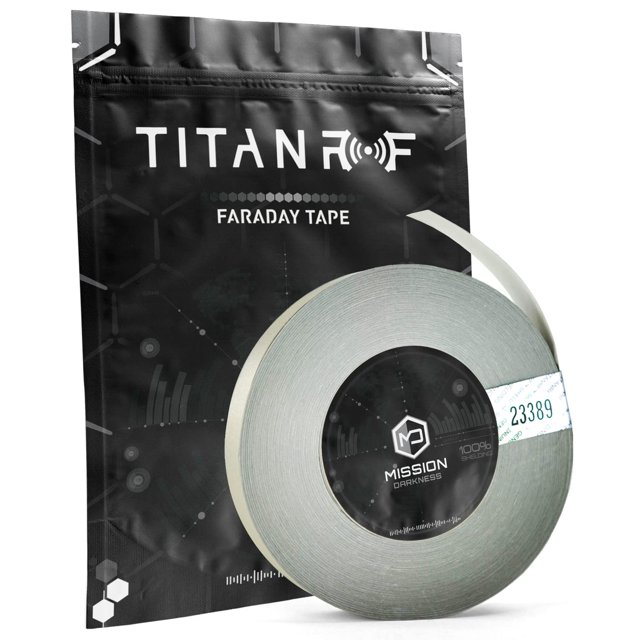 Cinta Faraday Mission Darkness Titan RF, 2,54 cm x 50 m
