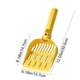 thumbnail image 3 of Extra Large Cat Litter Scoop with Wide Shovel Head and Multi-Size Sifting Holes, Heavy Duty Non-Stick Plastic Pooper Scooper for Fast Easy Litter Box Cleaning, 3 of 9