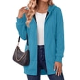 thumbnail image 2 of MOSHU Plus Size Women Zip Up Hoodies Long Sleeve Cotton Fleece Sweatshirts for Women Casual Hooded Jackets Fall Tops with Pockets, 2 of 10
