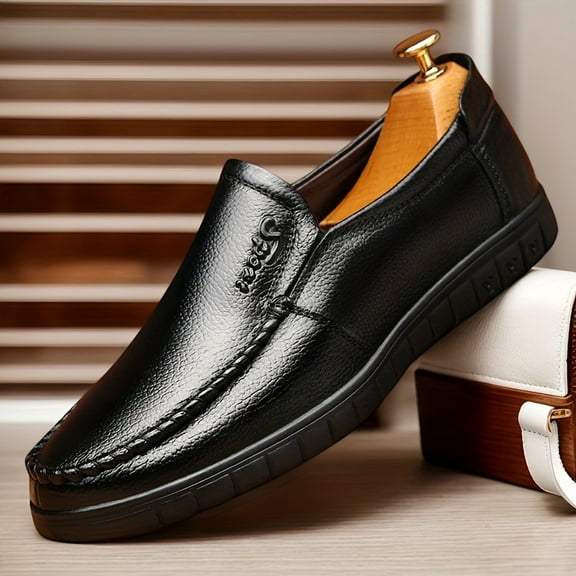 Men'S Plus Size Round Toe Oxford Shoes, Dress Shoes, Durable And Non Slip Formal Shoes, Soft And Comfortable For Weddings, Business Parties, Banquets, Offices, Middle-aged Men'S Shoes 8823