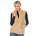 thumbnail image 1 of White Mark Women's Zip Up Sherpa Vest, 1 of 6