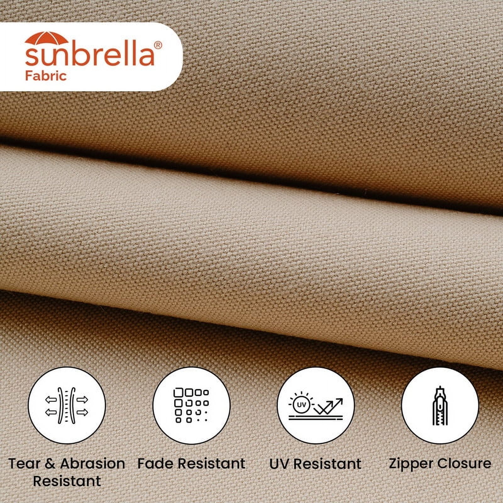 Covers&All Sunbrella Lumbar Pillows Set of 2, UV Fade resistant & Water Repellent Rectangle Lumbar Throw Pillows (Inserts with Covers) for Indoor Outdoor Use