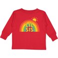 thumbnail image 3 of Inktastic Lil Sis Rainbow Sun Design Boys or Girls Long Sleeve Toddler T-Shirt, 3 of 5