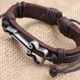 thumbnail image 4 of Pulsera Forma de guitarra única Chica Chico Trenza Cuerda Banda Brazalete Café JShteea El nuevo, 4 of 6