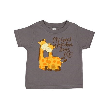 

Inktastic My Great Grandma Loves Me! Gift Toddler Boy or Toddler Girl T-Shirt