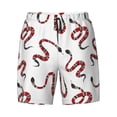 thumbnail image 4 of Lsque Mens Swim Trunks Red Snake Pattern - Bathing Suit Compression Liner - Beach Swim Shorts Swimwear - (S-3XL) - Stretch Quick Dry -Large, 4 of 9