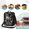 thumbnail image 4 of Cosmic Skull Halloween Lunch Bag Insulated Thermal Lunch Box with Shoulder Strap & Handle for Women and Men, 4 of 7