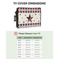 thumbnail image 2 of Outdoor Tv Cover 50 To 55 Inch, Independence Day USA Flag Star Blue and Red Plaid Waterproof And Weatherproof Tv Covers Tv Display Protectors For Outside Flat Screen Tv 40x25x4.5In, 2 of 6